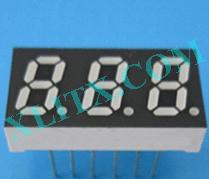 Orange Seven Segment LED Display 0.31 inch 0.31" Three Digit 3 Common Anode