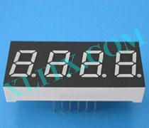 Red Ultra Bright LED 7 Segment Display 0.4 inch 0.4" Four Digit Common Anode CA 0.40inch