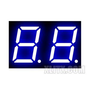 3291AB - 0.39-inch Blue 2-Digit CC LED 7-Segment Display