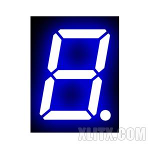 3911AB - 0.39-inch Blue 1-Digit CC LED 7-Segment Display