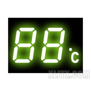 4213AG - 0.40-inch Yellow-Green 2-Digit CC LED 7-Segment Display