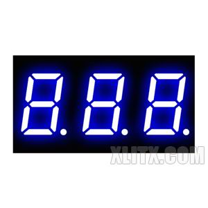 4301AB - 0.40-inch Blue 3-Digit CC LED 7-Segment Display