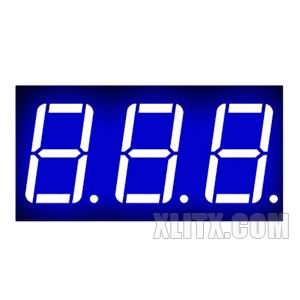 5361AB - 0.56-inch Blue 3-Digit CC LED 7-Segment Display