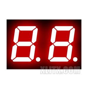 CL2821BH - 0.28-inch Red 2-Digit CA LED 7-Segment Display