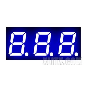 CL2832AB - 0.28-inch Blue 3-Digit CC LED 7-Segment Display