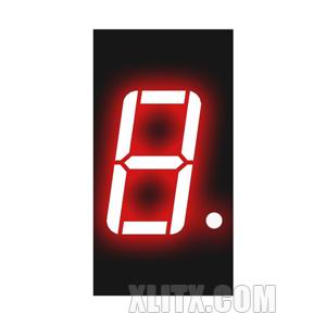 CL4012BH - 0.40-inch Red 1-Digit CA LED 7-Segment Display