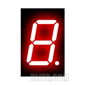 CL5011BH - 0.50-inch Red 1-Digit CA LED 7-Segment Display
