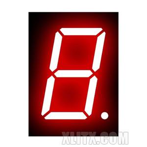 CL8011BH - 0.80-inch Red 1-Digit CA LED 7-Segment Display