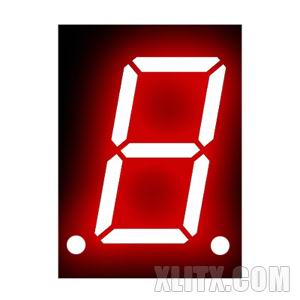 CL8012BS - 0.80-inch Red 1-Digit CA LED 7-Segment Display
