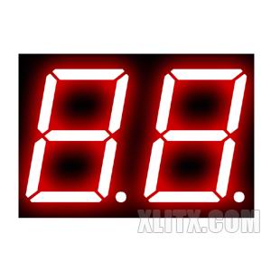 CL8022AS - 0.80-inch Red 2-Digit CC LED 7-Segment Display