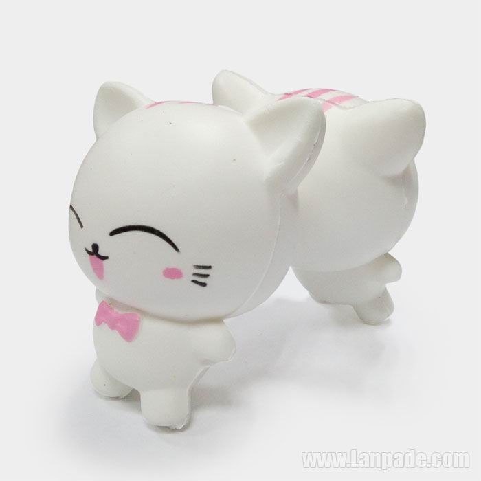 Cat Squishies Kids White Sweet Kawaii Animal Squishy Scented Slow Rising Smile Pet Simulation Decor Toy Squeeze Freeshipping