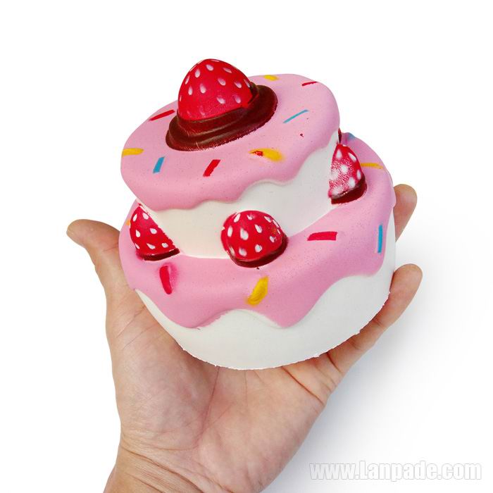 Double Layer Cake Squishies Large Squishy Strawberry Slow Rising Big Jumbo Toy DHL Free Shipping