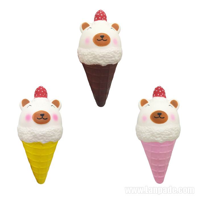 Ice Cream Squishies Unicorn Squishy Slow Rising Dog Bear Peach Icecream Phone Pendant DHL Free Shipping