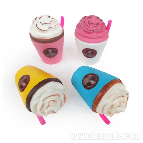Cup Icecream Squishies Straw Tall Slow Rising Squishy C I Phone Pendant DHL Free Shipping