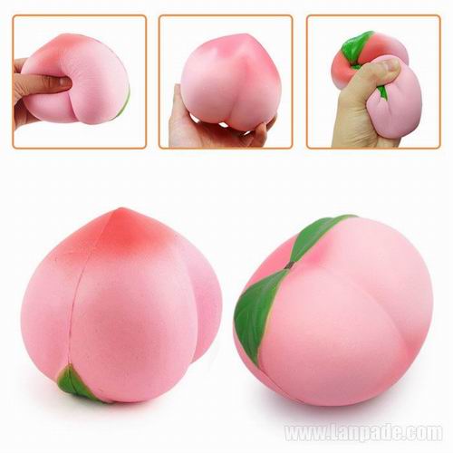 Peach Squishies Fragrance Scented Toys Pink Yellow Anti Stress kawaii Decoration Squishy Phone Strap Free Shipping