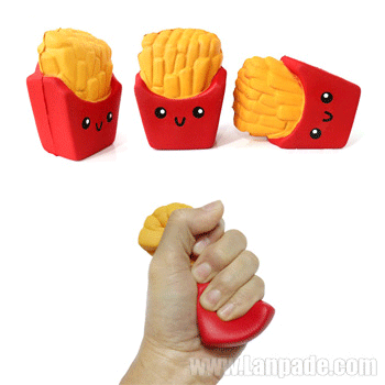 Slow Rising French Fries Squishy Potato Chip Scent Imitation Toy De-stress Pretty Phone Pendant Free Shipping