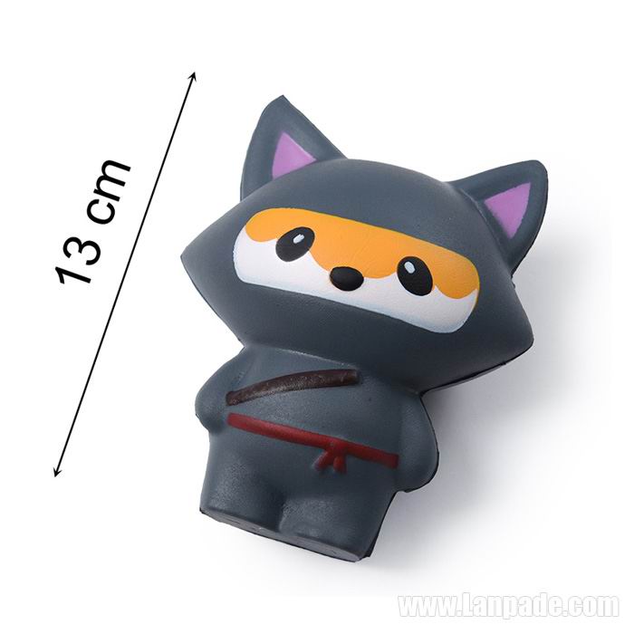 Ninja Squishy Fox Squishies Ninjia Bear Slow Rising Cat Jumbo Phone Pendant DHL Free Shipping