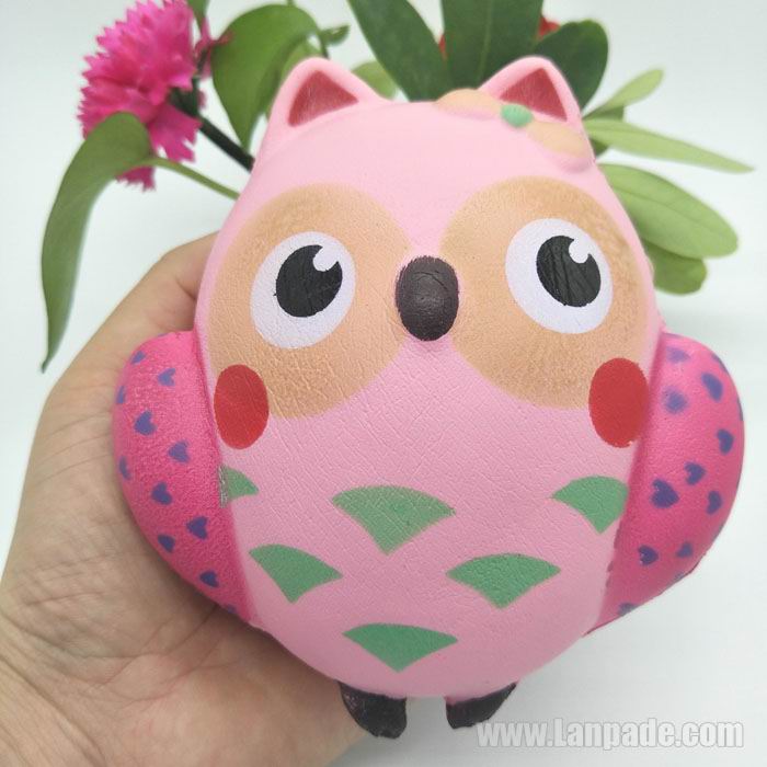 Owl Slow Rising Simulation Jumbo Squishy Fidget Toy Sweet Lovely Scent Perfume Decoration Squeeze Bird Animal Children Freeshipping