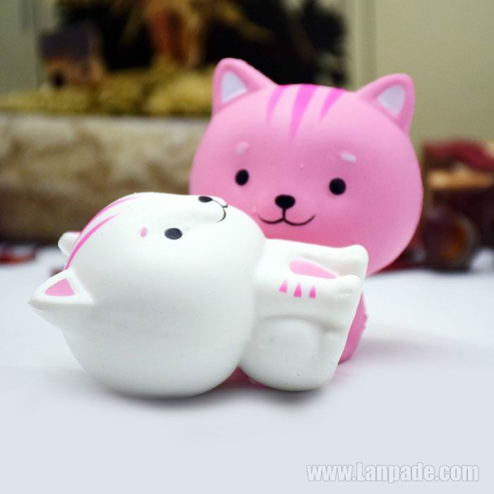 Scented Anti Stress Pink Slow Rising Cat Phone Pendant Squishy White Child Animal Pretty Toys Simulation Jumbo Squeeze Free Shipping