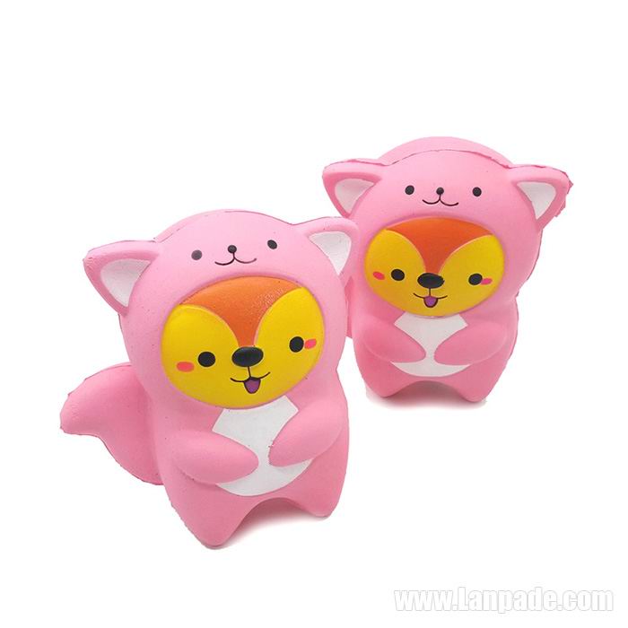 Squirrel Squishies Kawaii Animal Squishy Slow Rising White Pink S Phone Pendant DHL Free Shipping