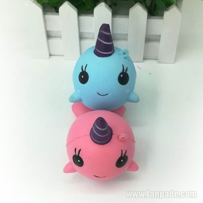 Whale Pink Blue Squishies Unicorn Fidget Jumbo Cartoon Soft Toys Scent Squishy Simulation Relaxation Children Free Shipping