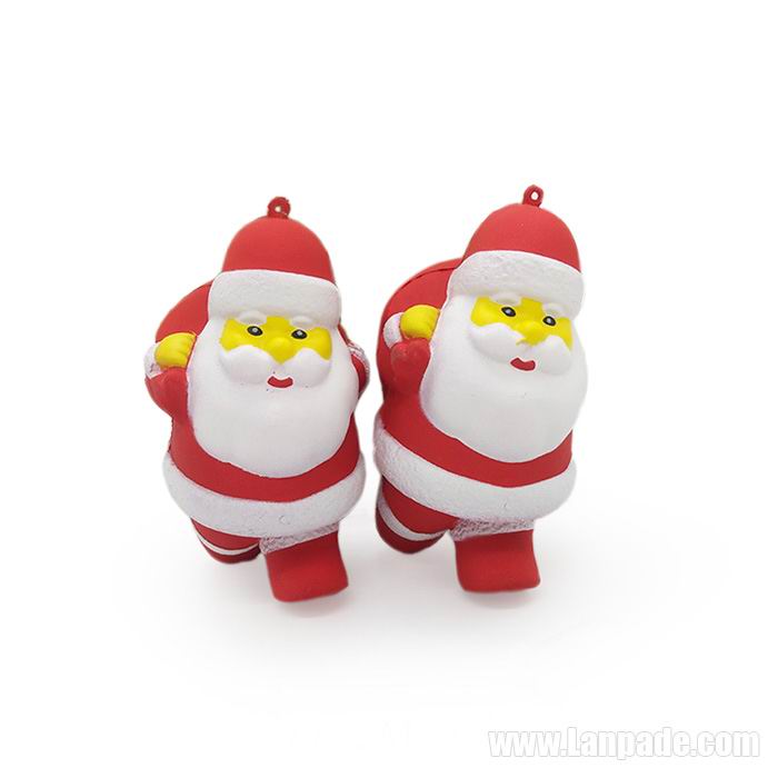Xmas Squishy Christmas Squishies Santa Claus Father Snowman Slow Rising Phone Pendant DHL Free Shipping